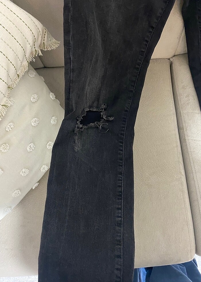 Mavi Jeans Gri Yırtık Kot Pantalon - Görsel 4