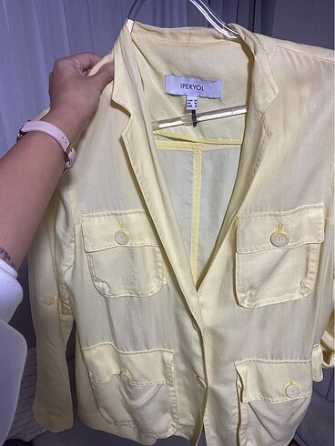 İpekyol Açık Sarı İnce Blazer