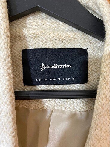 Stradivarious Krem hem ceket hem kaban - Görsel 6