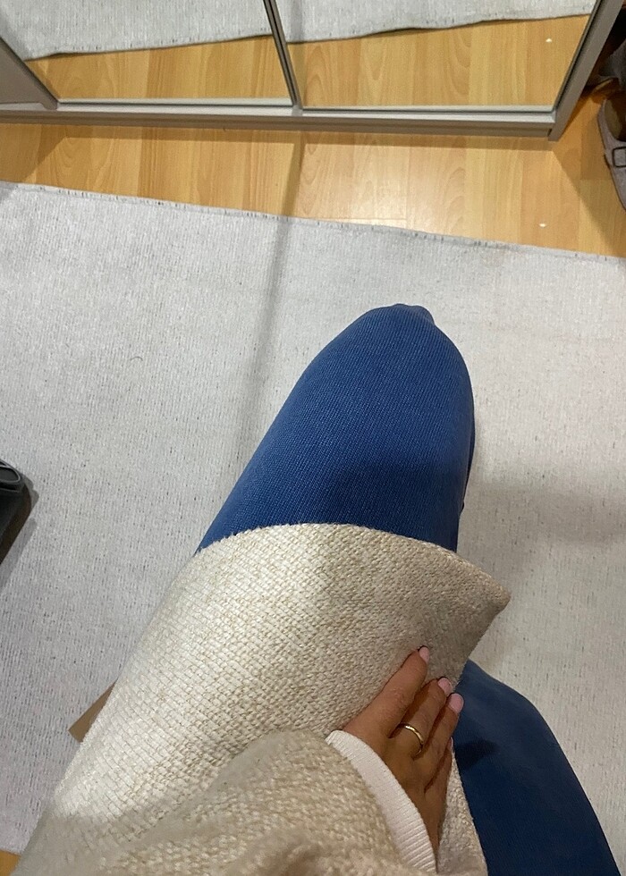 Stradivarious Krem hem ceket hem kaban - Görsel 3