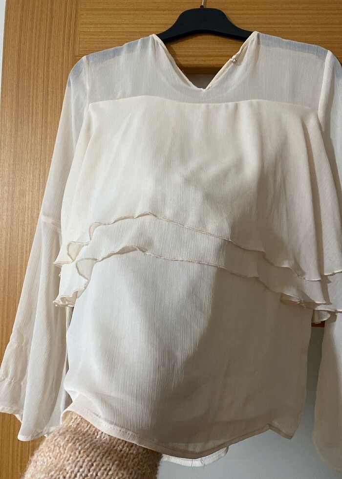 Açık pembe bluz - Görsel 4