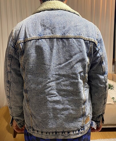 Pull and Bear İçi Kürklü Kot Ceket - Görsel 2