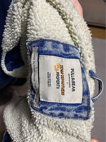 Pull and Bear İçi Kürklü Kot Ceket - Görsel 8