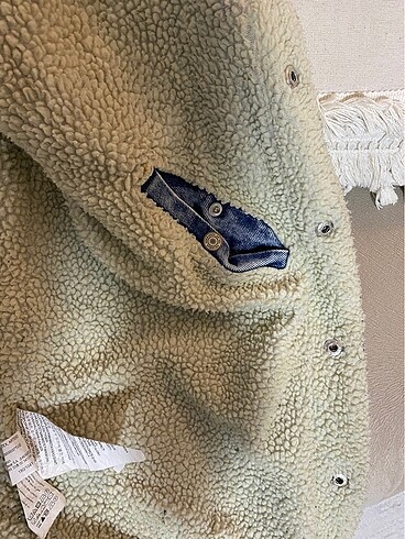 Pull and Bear İçi Kürklü Kot Ceket - Görsel 9