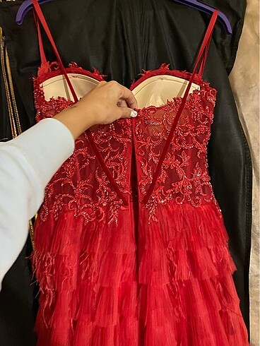 Kırmızı Kına Elbisesi - Görsel 9