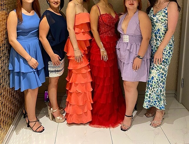 Kırmızı Kına Elbisesi - Görsel 11