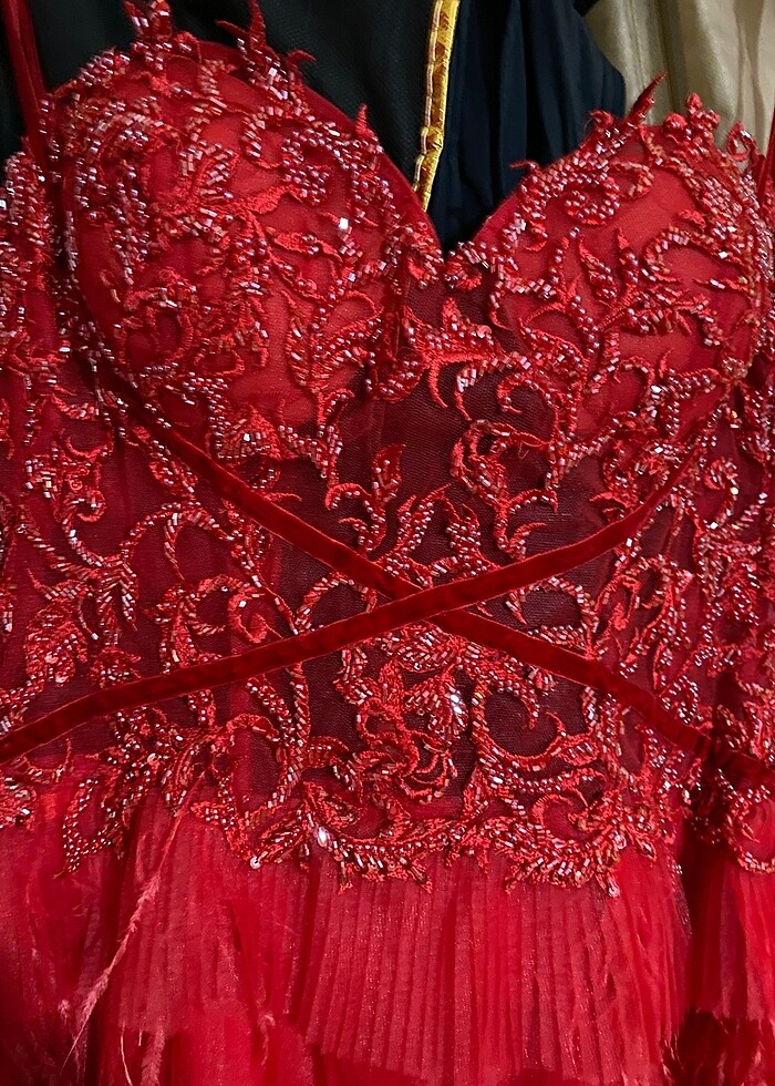 Kırmızı Kına Elbisesi - Görsel 2