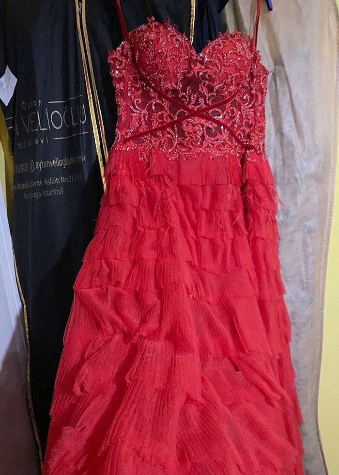 Kırmızı Kına Elbisesi - Görsel 5
