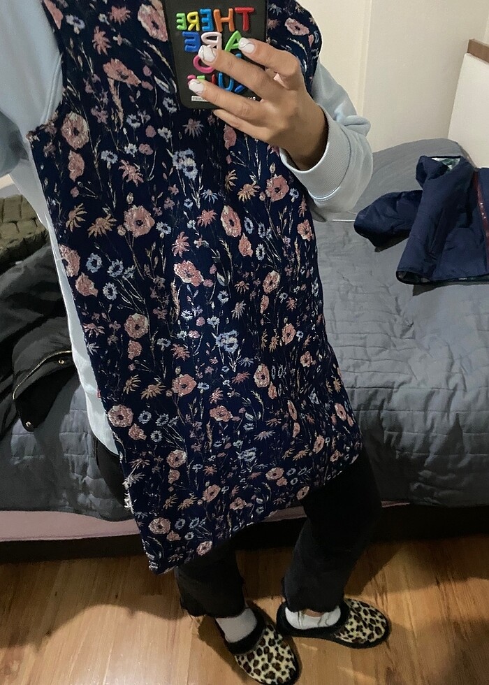 Renkli Jile Elbise - Görsel 2