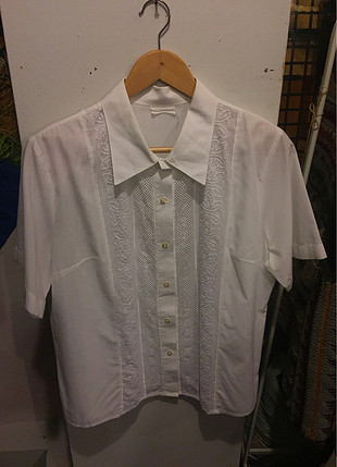 kısa kollu vintage gömlek 