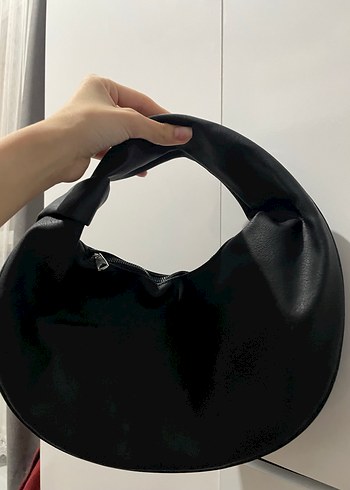 Diğer Siyah Deri Minimalist Kadın Çanta