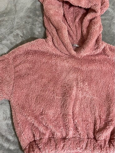 s Beden pembe Renk kapusonlu sweatshirt