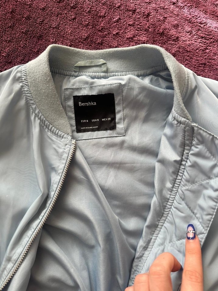 Bershka Gri Fermuarlı Kadın Ceket - Görsel 4