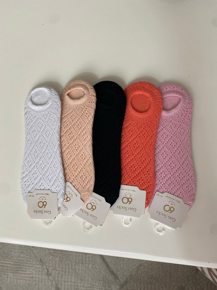 Renkli Örgü Çorap - Görsel 2