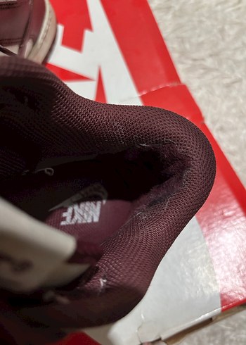 Orijinal Bordo Nike Dunk Spor Ayakkabı - Görsel 12