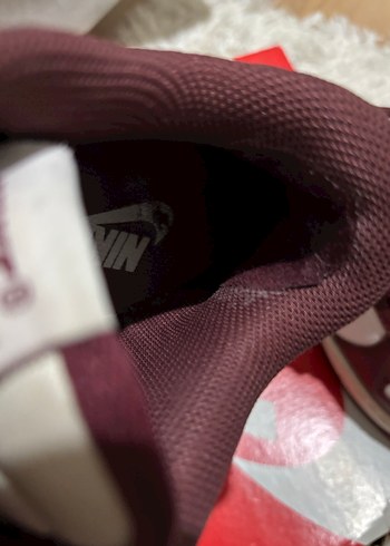 Orijinal Bordo Nike Dunk Spor Ayakkabı - Görsel 11