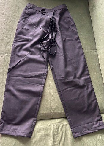 Siyah kumas pantolon - Görsel 2