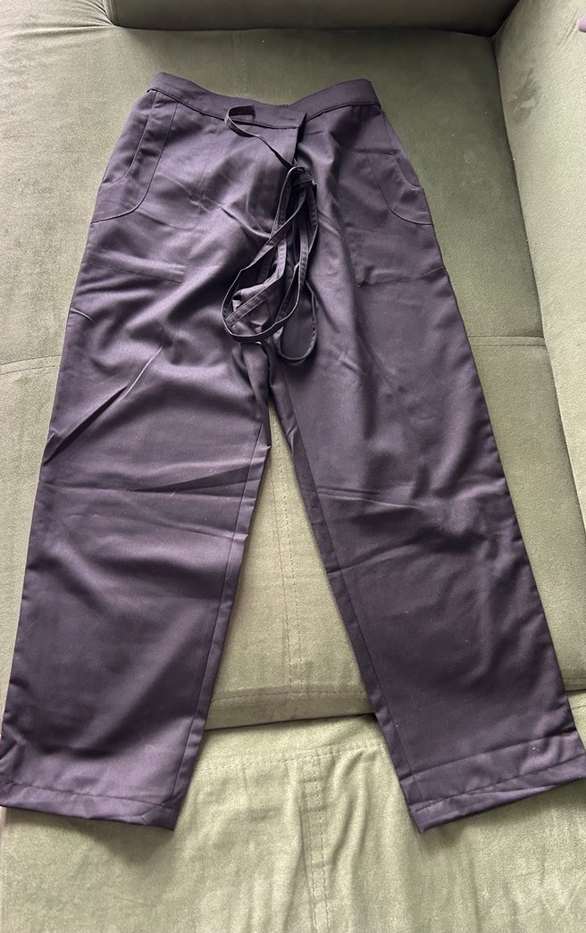 Siyah kumas pantolon - Görsel 2