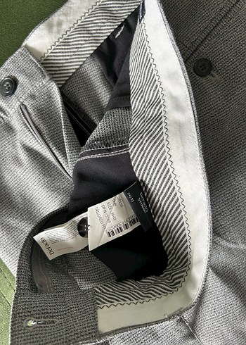 Gri Düğmeli Erkek Pantolon - Görsel 2