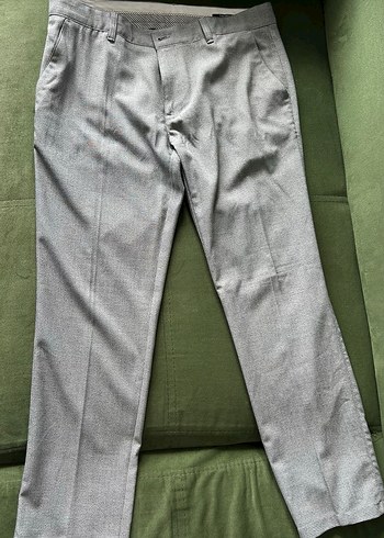 Gri Düğmeli Erkek Pantolon - Görsel 3