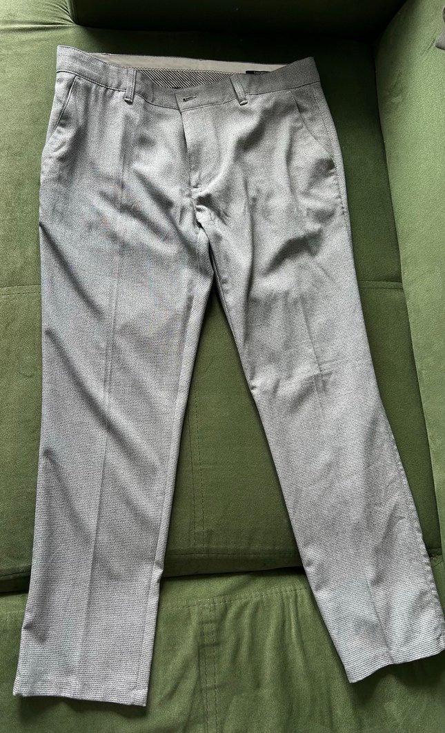 Gri Düğmeli Erkek Pantolon - Görsel 3