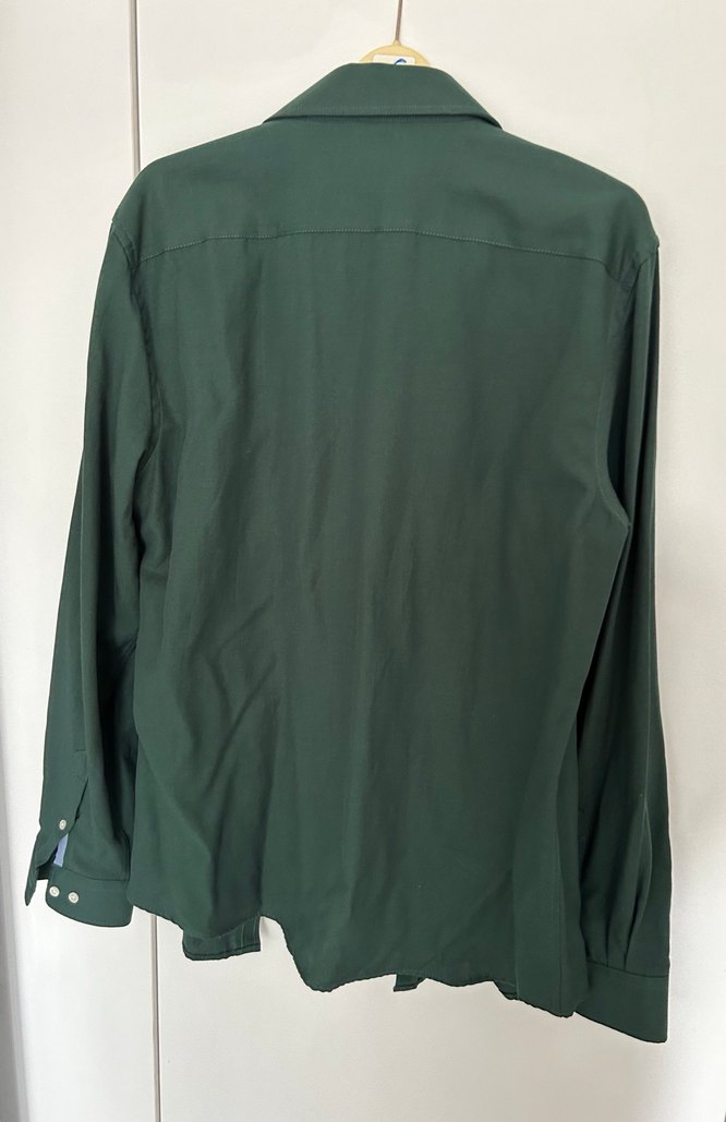 Koton Yeşil Erkek Keten Gömlek - Görsel 3