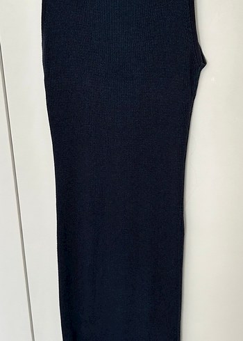 Koton Kadın Lacivert Uzun Kollu Triko Elbise - Görsel 3