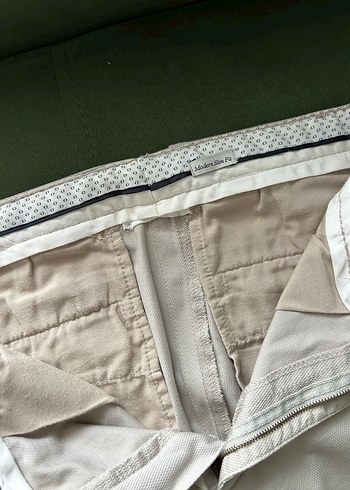 Gri Regular Fit Keten Erkek Pantolon - Görsel 4