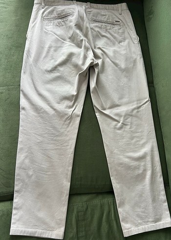 Gri Regular Fit Keten Erkek Pantolon - Görsel 3