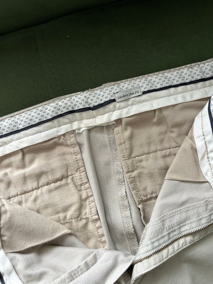 Gri Regular Fit Keten Erkek Pantolon - Görsel 4