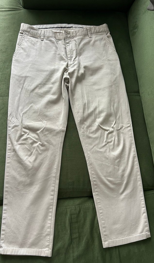 Gri Regular Fit Keten Erkek Pantolon - Görsel 2