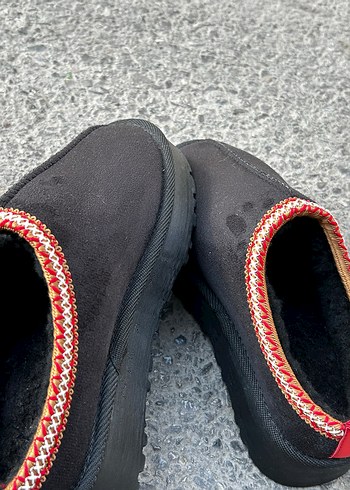 Zara Nakışlı Siyah Kadın Sıcak Terlikler Velcro