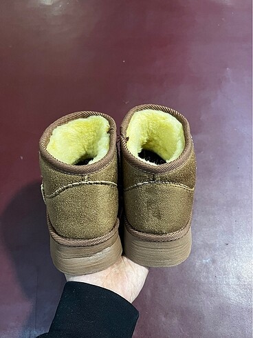 38 Beden camel Renk UGG İÇİ TÜYLÜ MİNİ BOY BOT