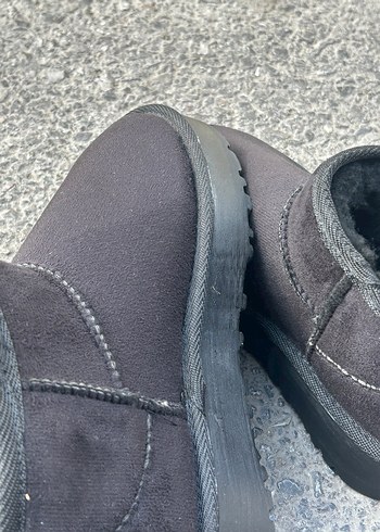 Zara Siyah Kadın Gri Dolgu Topuklu Sıcak Bot