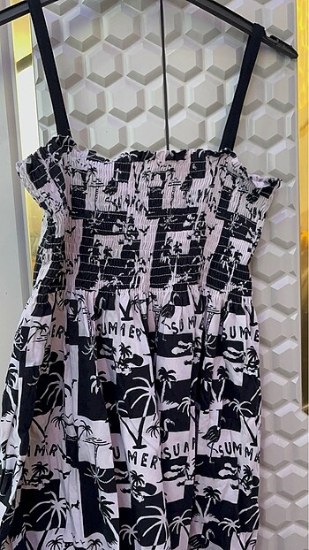 Accessory Collective Bayan askılı uzun elbise
