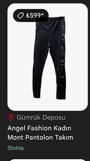 Yanları deri siyah tayt