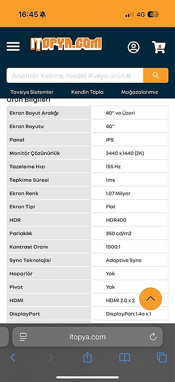 MSI MAG401QR - Görsel 5