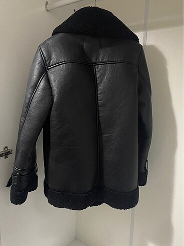 xs Beden Stradivarius Suni Deri Biker Ceket
