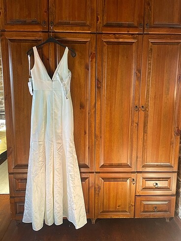 Oleg Cassini Ivory Gelinlik Abiye - Görsel 4