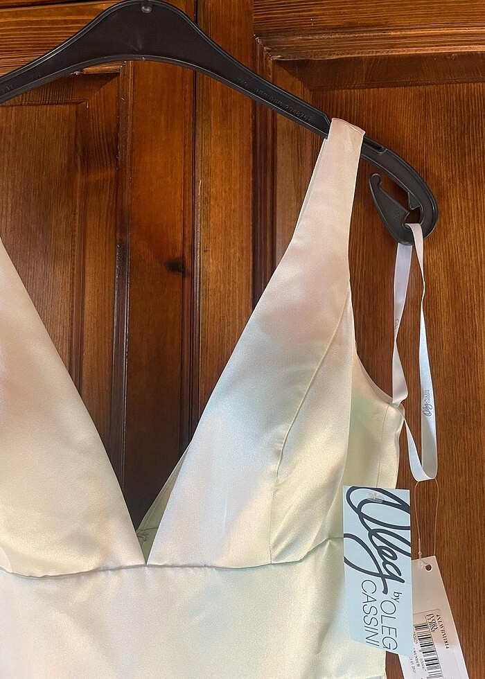 Oleg Cassini Ivory Gelinlik Abiye - Görsel 3