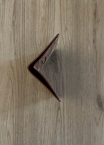 Taba Renk El Yapımı Deri Cüzdan - Görsel 2