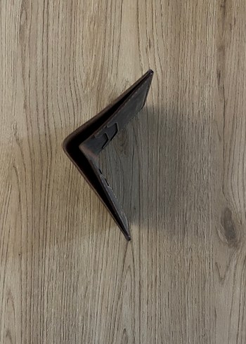 Koyu Kahverengi El Yapımı Deri Cüzdan - Görsel 2