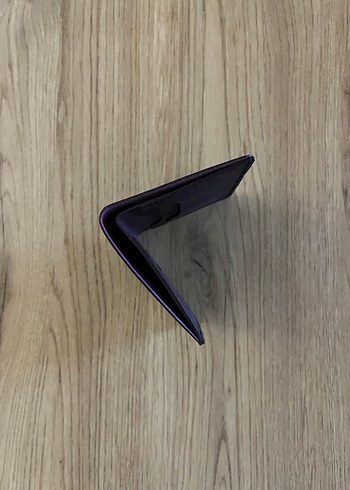 Mor El Yapımı Deri Cüzdan - Görsel 2