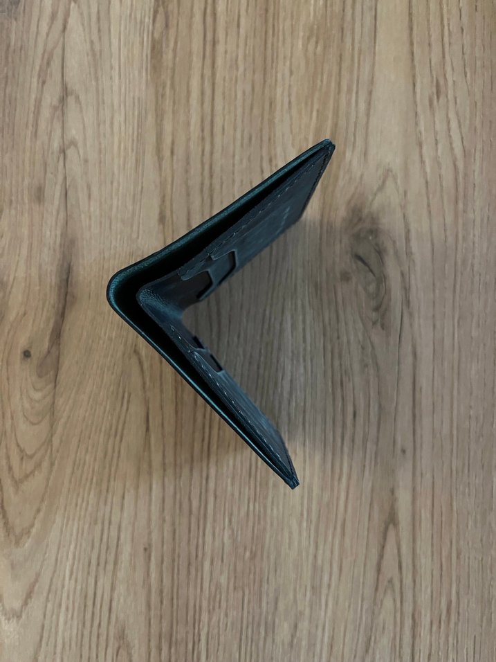 Yeşil El Yapımı Deri Cüzdan - Görsel 2