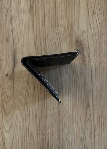 Koyu Kahverengi El Yapımı Deri Cüzdan - Görsel 2