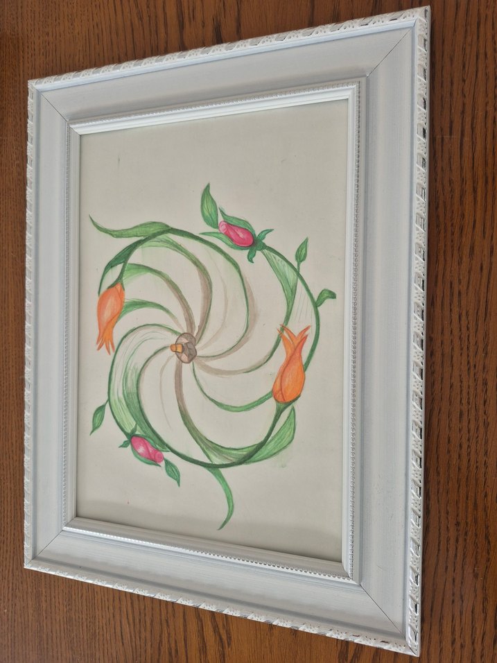 Çiçek Desenli Çok Renkli Vantilatör Tasarımı - Görsel 2