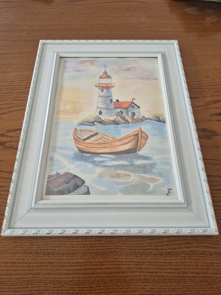 Suluboya tablo " Sakinlik ,huzur " - Görsel 2