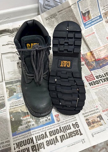 Siyah Yüksek Topuklu Çift Tokalı Kadın Botu - Görsel 3