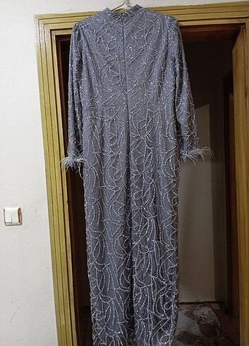 Yeni sezon taş işlemeli abiye - Görsel 3