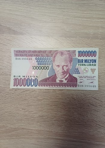 Bir Milyon Türk Lirası Hatıra Banknotu